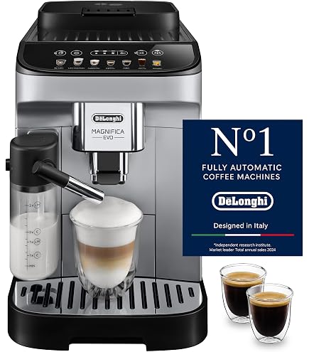 De'Longhi Espresso and Cappuccino Coffee Machine, Silver, EC 860.M